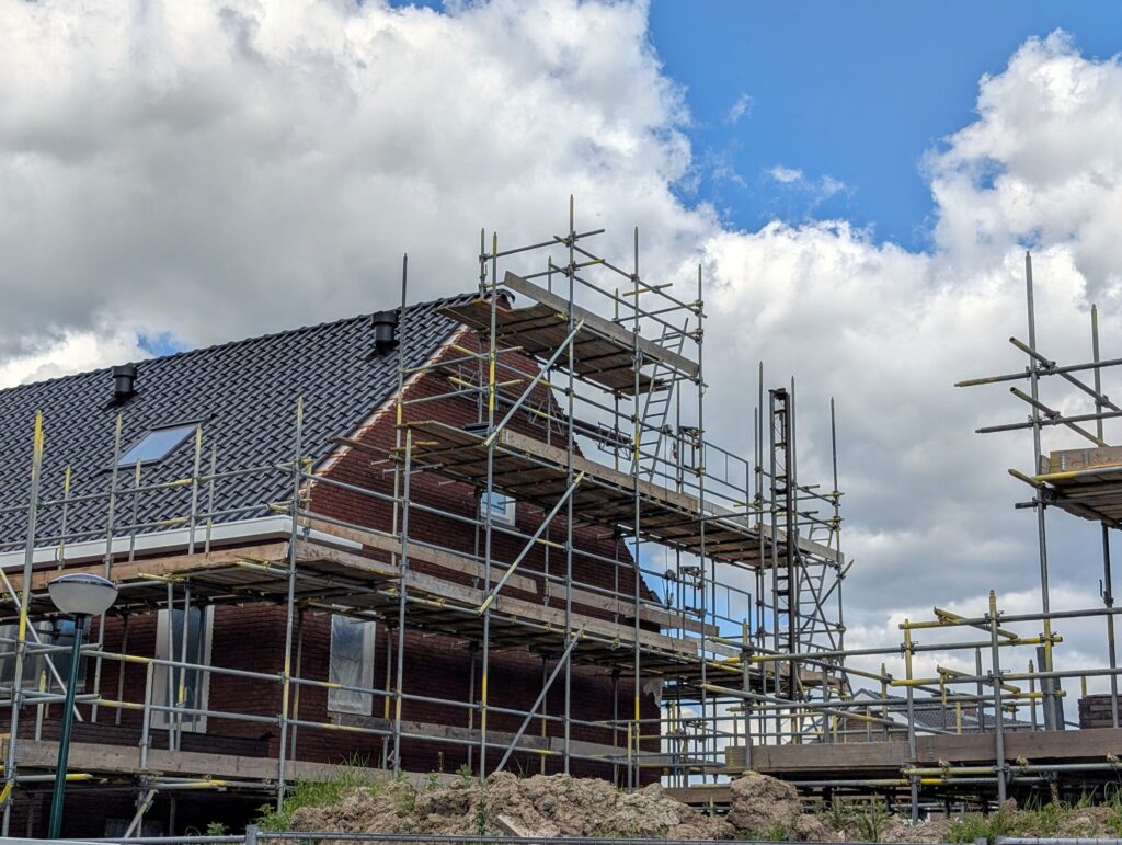 Woning in aanbouw