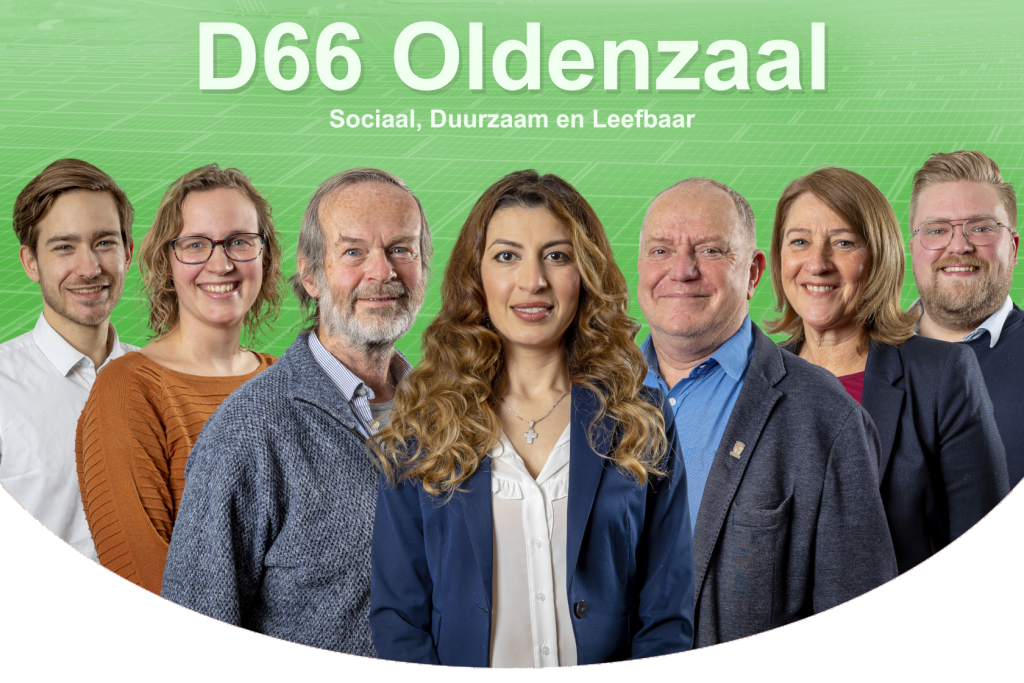 Team D66 Oldenzaal bij Gemeenteraadsverkiezingen 2022