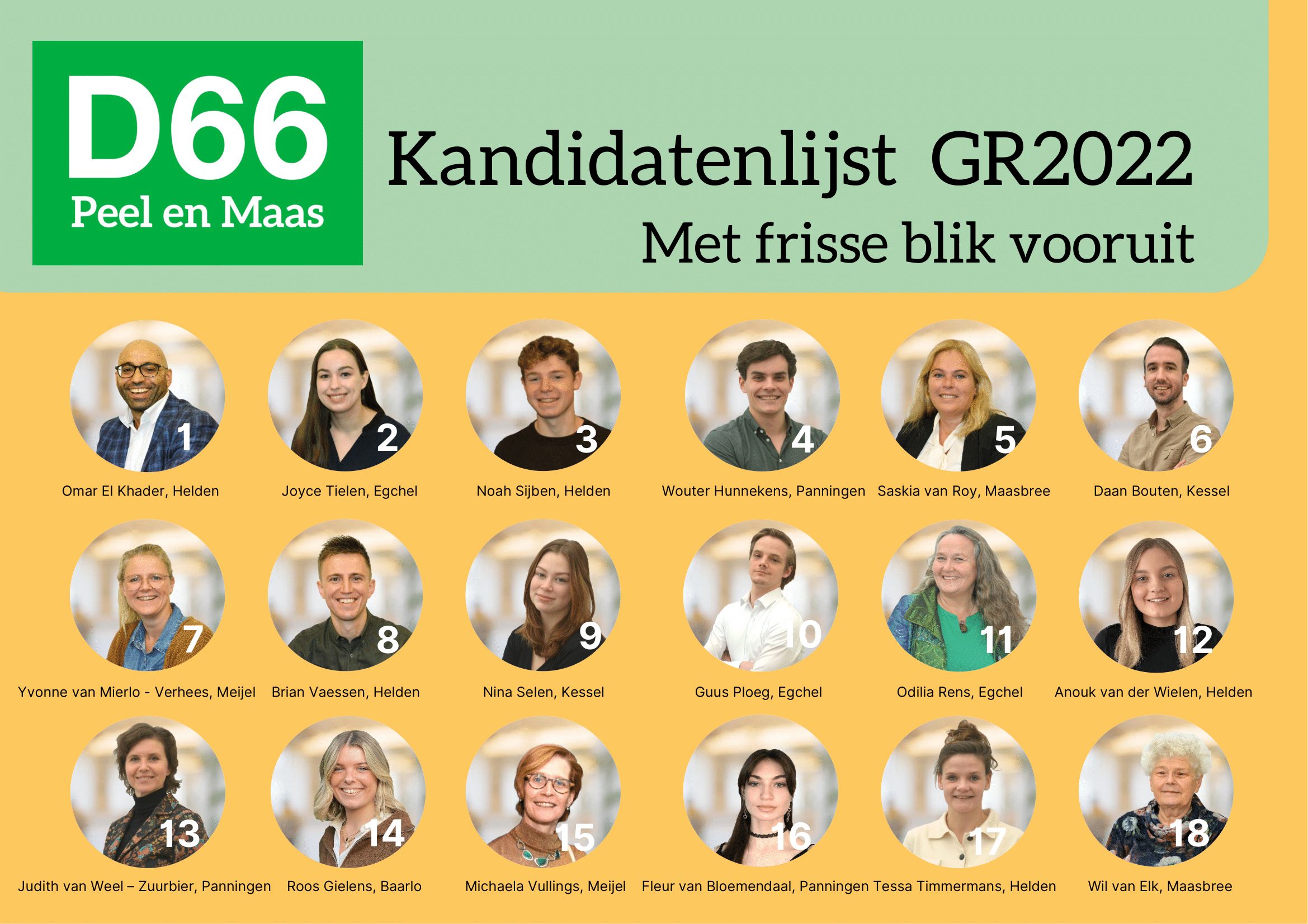Pvda Groenlinks Peel En Maas Presenteert De Kandidatenlijst Voor De
