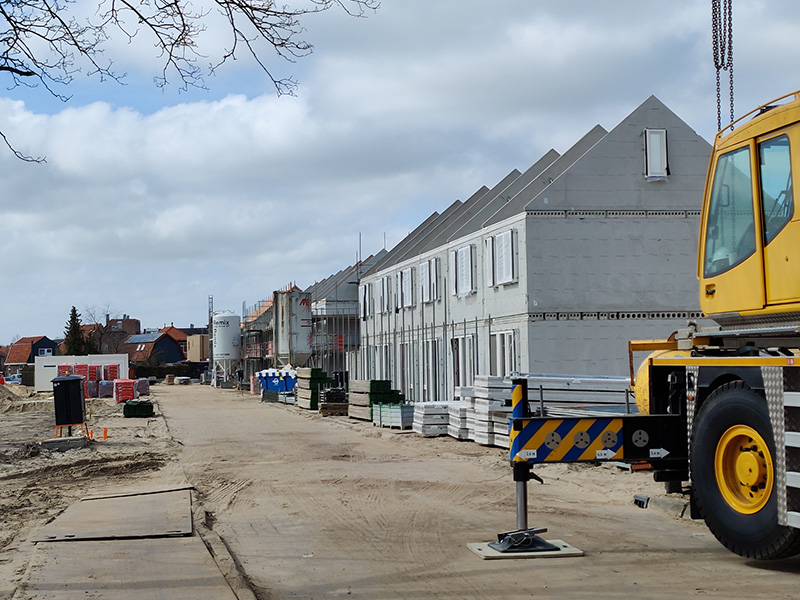 Nieuwbouwwoningen in Steenwijk worden snel klaargemaakt.