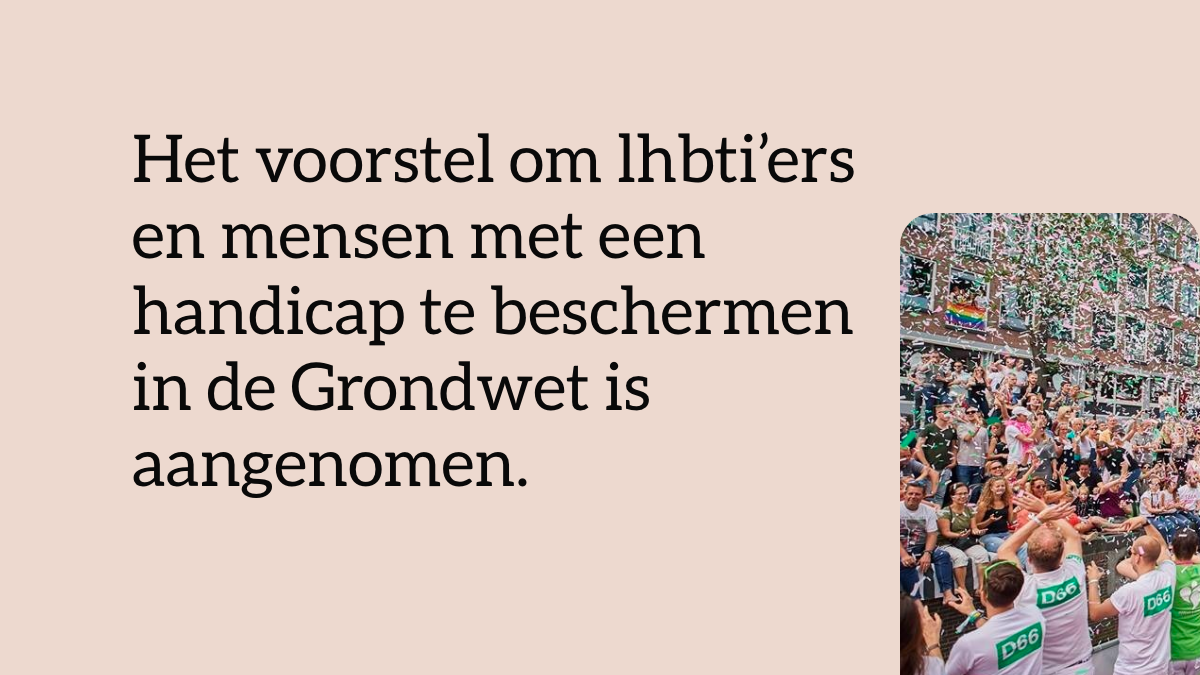 Mr. Hans van Mierlo stichting – Waarom Artikel 1 van de Grondwet