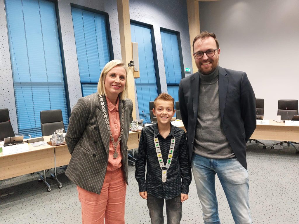 Kinderburgemeester Max Huiszoon