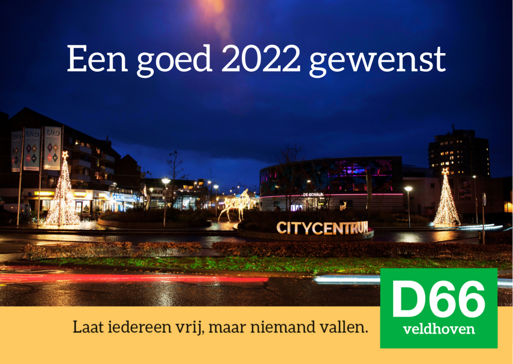 nieuwjaarskaart D66 Veldhoven