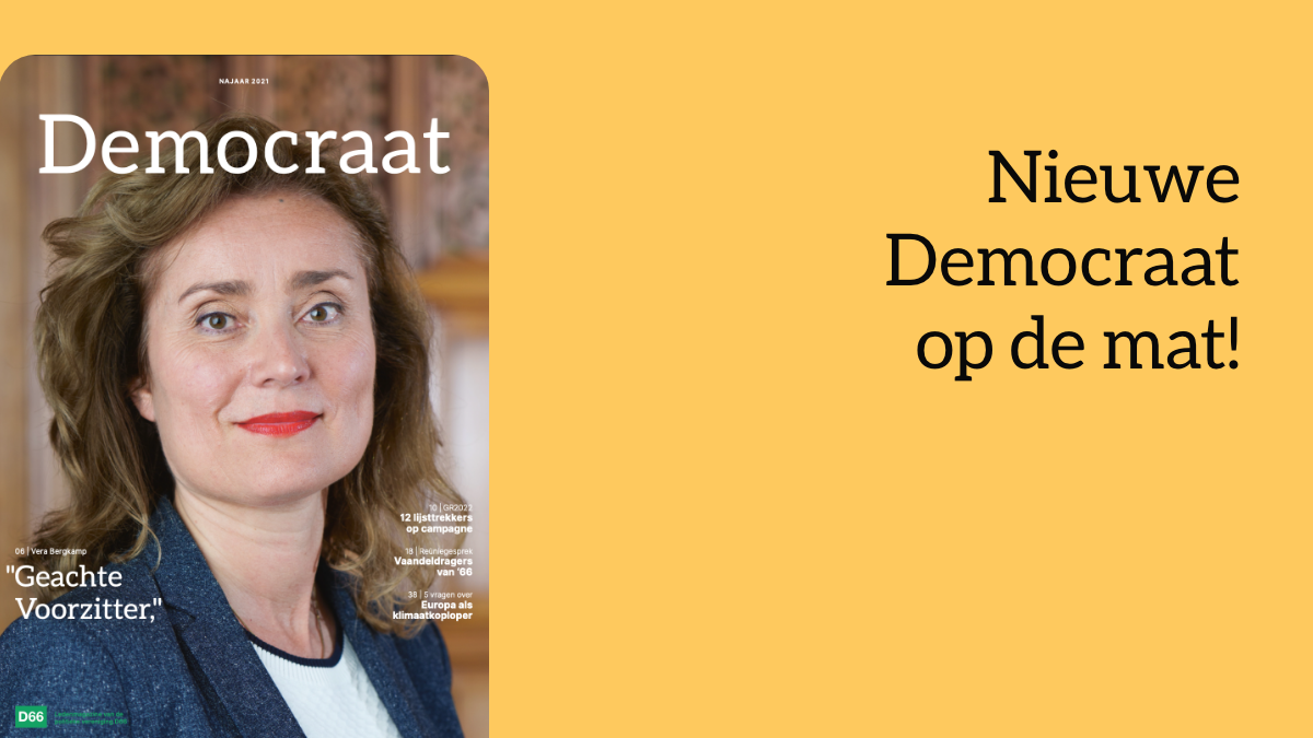 D66 Nieuwe Democraat Geachte Voorzitter 
