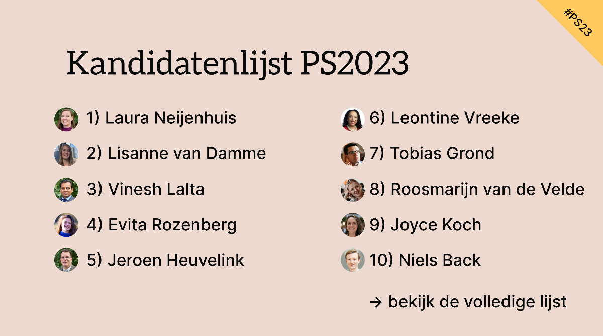 D66 ZuidHolland — Kandidatenlijst PS2023 bekend