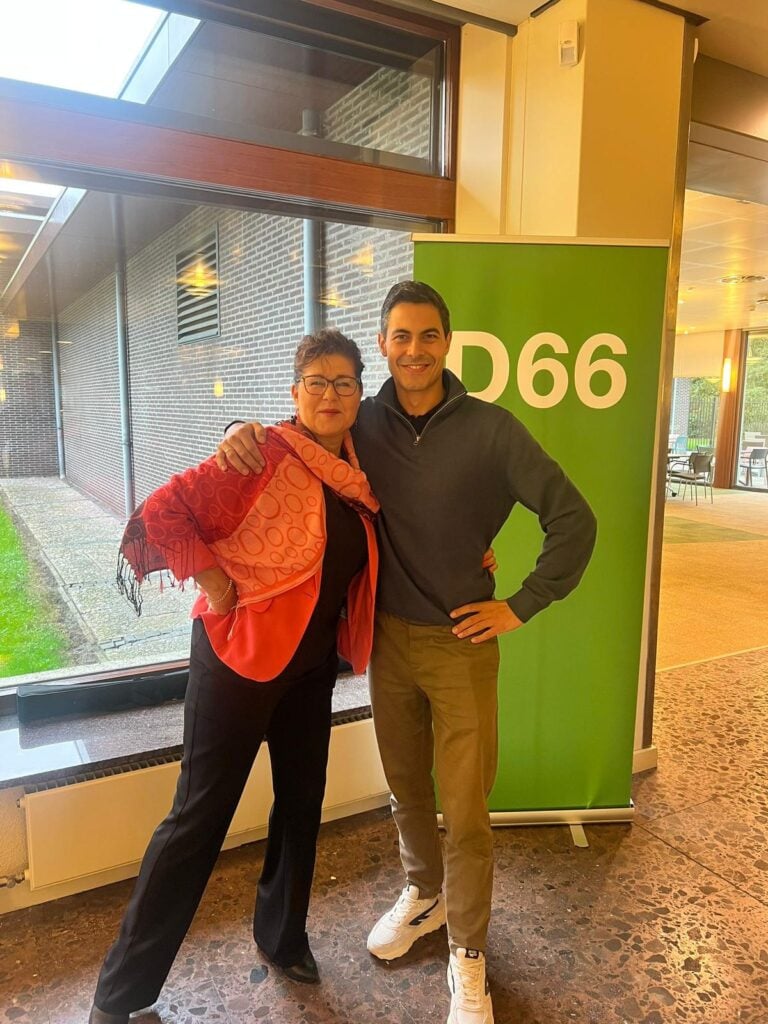 Carmen Hoogeveen en Rob Jetten